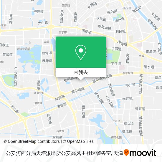 公安河西分局天塔派出所公安高风里社区警务室地图