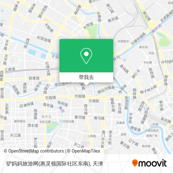 驴妈妈旅游网(惠灵顿国际社区东南)地图
