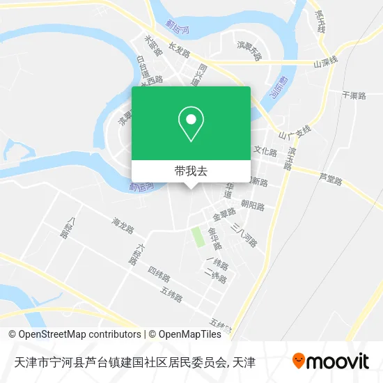 天津市宁河县芦台镇建国社区居民委员会地图