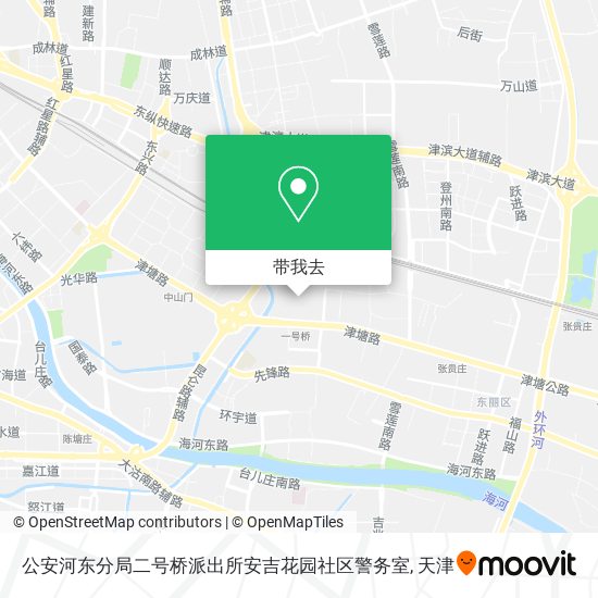 公安河东分局二号桥派出所安吉花园社区警务室地图