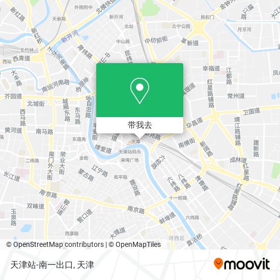 天津站-南一出口地图