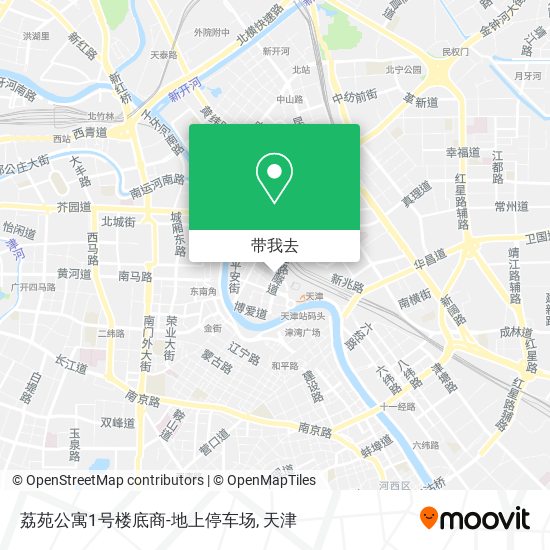 荔苑公寓1号楼底商-地上停车场地图