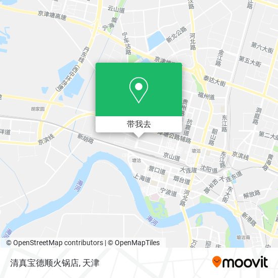 清真宝德顺火锅店地图