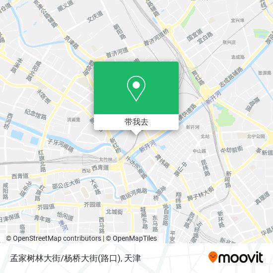 孟家树林大街/杨桥大街(路口)地图
