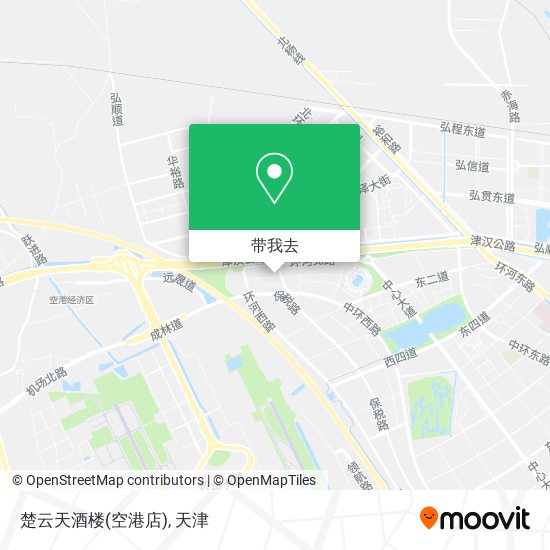 楚云天酒楼(空港店)地图