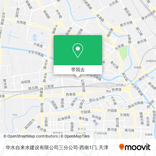 华水自来水建设有限公司三分公司-西南1门地图