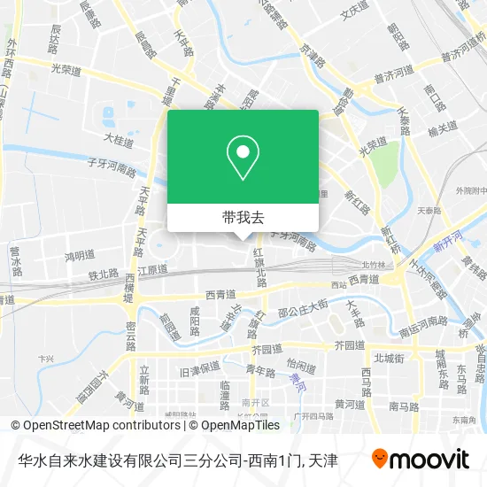华水自来水建设有限公司三分公司-西南1门地图