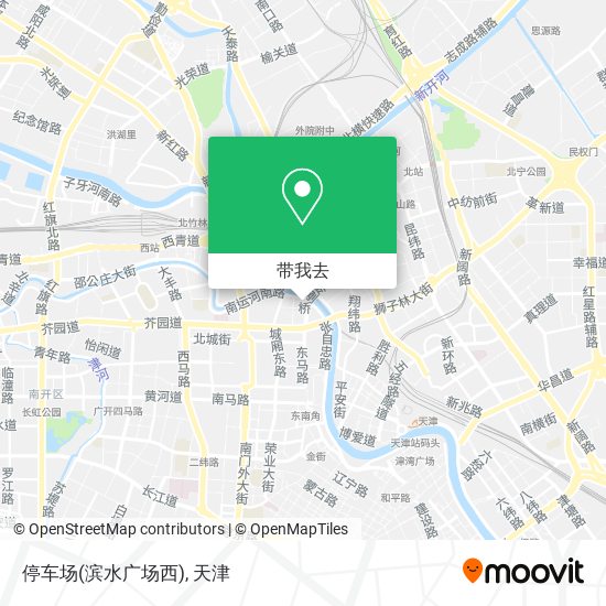停车场(滨水广场西)地图