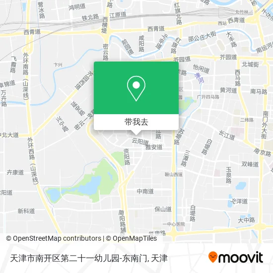 天津市南开区第二十一幼儿园-东南门地图