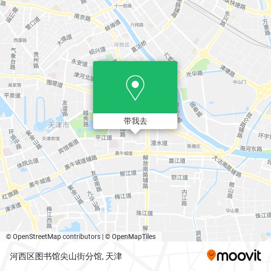 河西区图书馆尖山街分馆地图