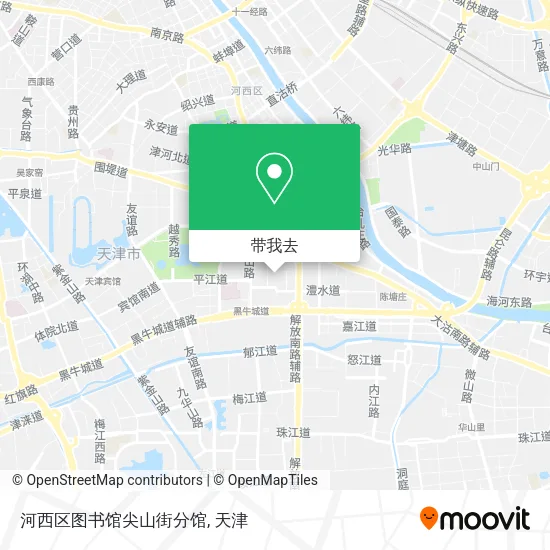 河西区图书馆尖山街分馆地图