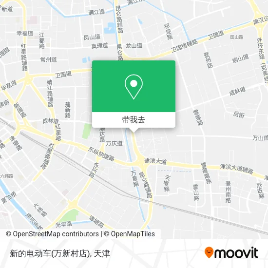 新的电动车(万新村店)地图