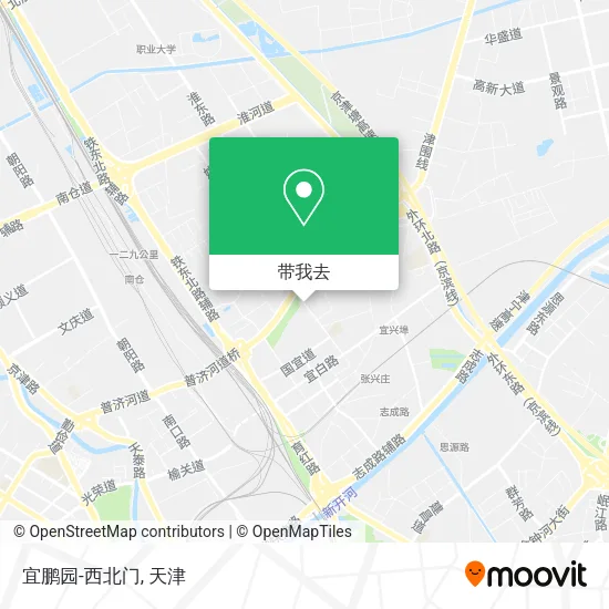 宜鹏园-西北门地图