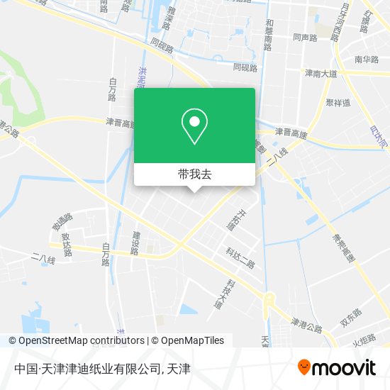 中国·天津津迪纸业有限公司地图