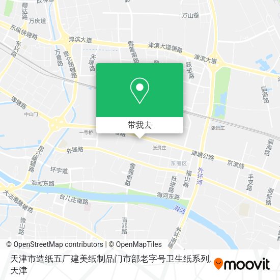 天津市造纸五厂建美纸制品门市部老字号卫生纸系列地图