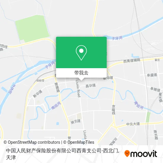 中国人民财产保险股份有限公司西青支公司-西北门地图