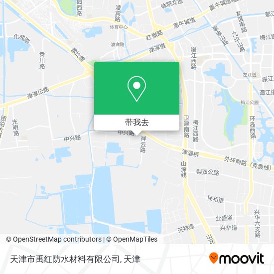 天津市禹红防水材料有限公司地图