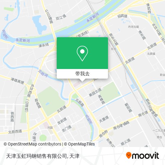 天津玉虹玛钢销售有限公司地图