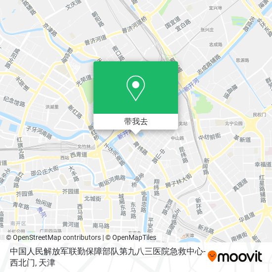中国人民解放军联勤保障部队第九八三医院急救中心-西北门地图
