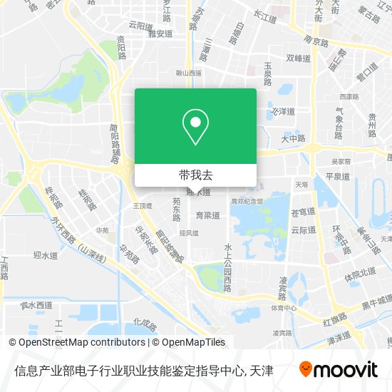 信息产业部电子行业职业技能鉴定指导中心地图
