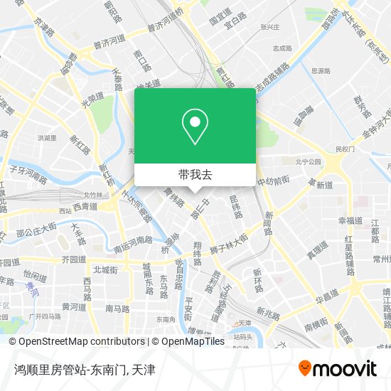 鸿顺里房管站-东南门地图
