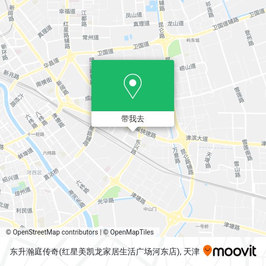 东升瀚庭传奇(红星美凯龙家居生活广场河东店)地图