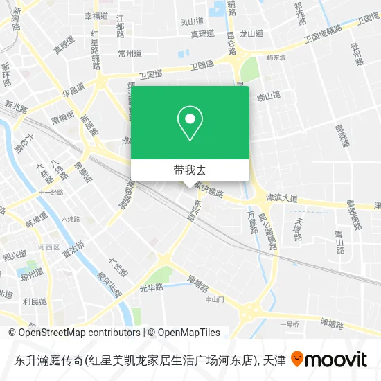 东升瀚庭传奇(红星美凯龙家居生活广场河东店)地图