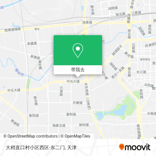 大稍直口村小区西区-东二门地图