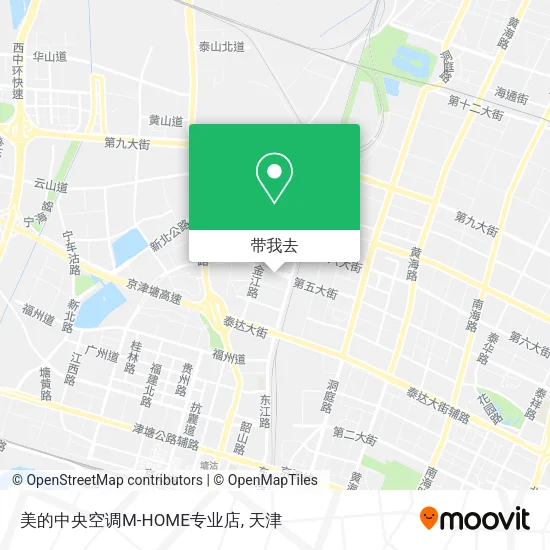 美的中央空调M-HOME专业店地图