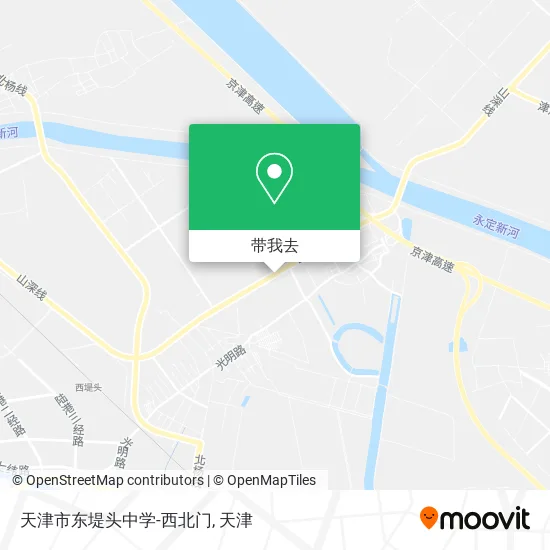 天津市东堤头中学-西北门地图