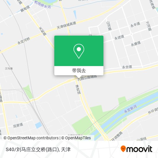 S40/刘马庄立交桥(路口)地图