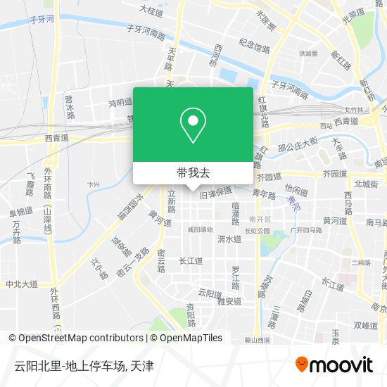 云阳北里-地上停车场地图