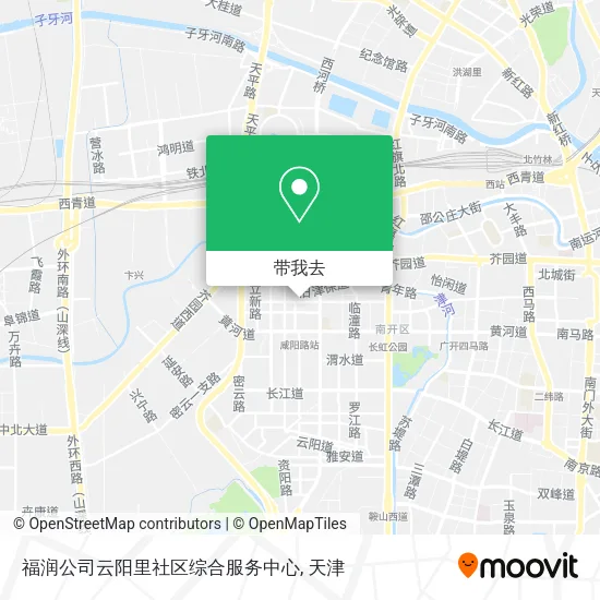 福润公司云阳里社区综合服务中心地图