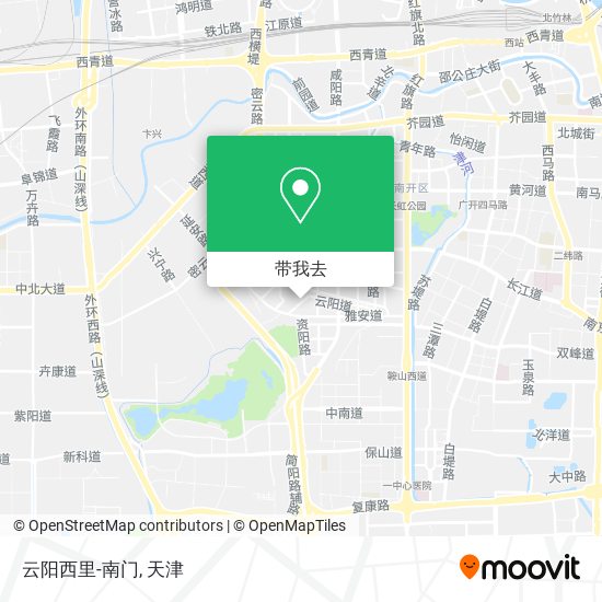 云阳西里-南门地图