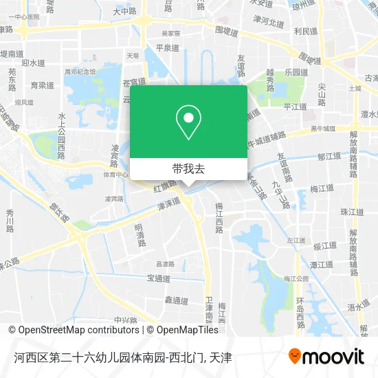 河西区第二十六幼儿园体南园-西北门地图