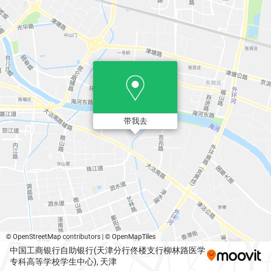 中国工商银行自助银行(天津分行佟楼支行柳林路医学专科高等学校学生中心)地图