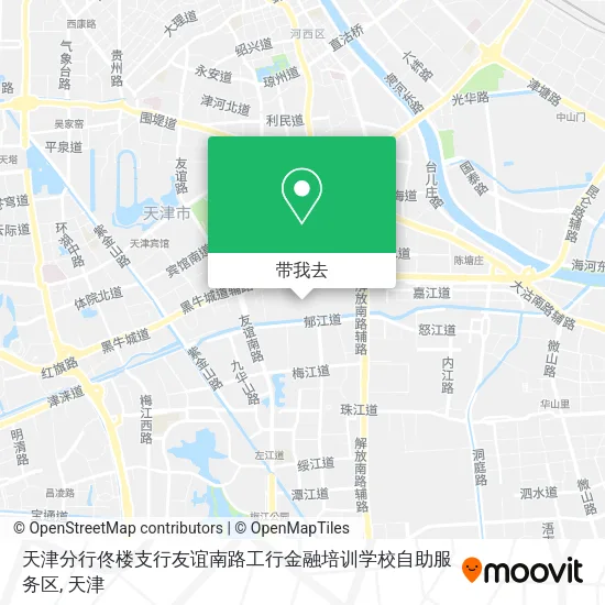 天津分行佟楼支行友谊南路工行金融培训学校自助服务区地图