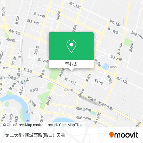 第二大街/新城西路(路口)地图