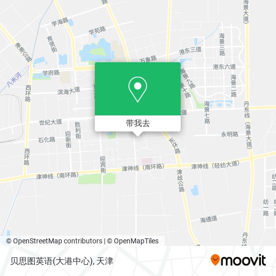 贝思图英语(大港中心)地图