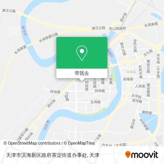 天津市滨海新区政府茶淀街道办事处地图