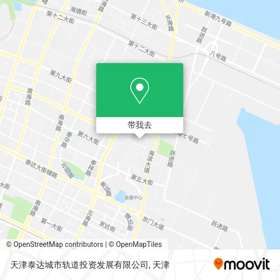 天津泰达城市轨道投资发展有限公司地图