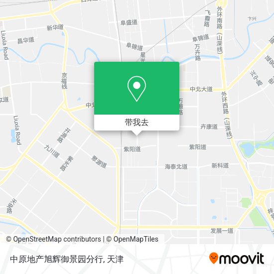 中原地产旭辉御景园分行地图