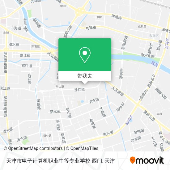 天津市电子计算机职业中等专业学校-西门地图