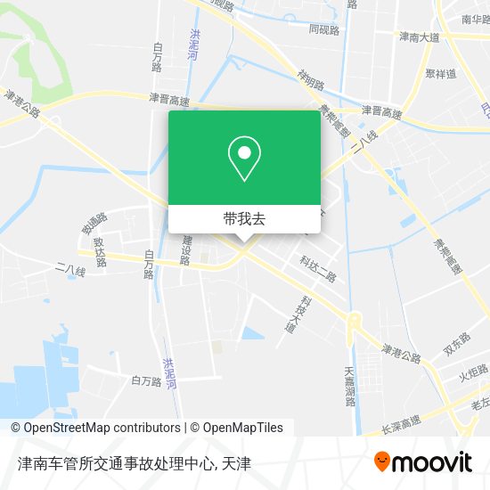 津南车管所交通事故处理中心地图
