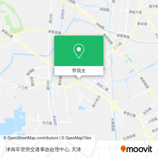 津南车管所交通事故处理中心地图