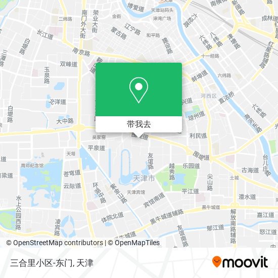 三合里小区-东门地图