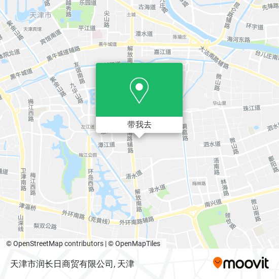 天津市润长日商贸有限公司地图