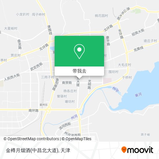 金樽月烟酒(中昌北大道)地图