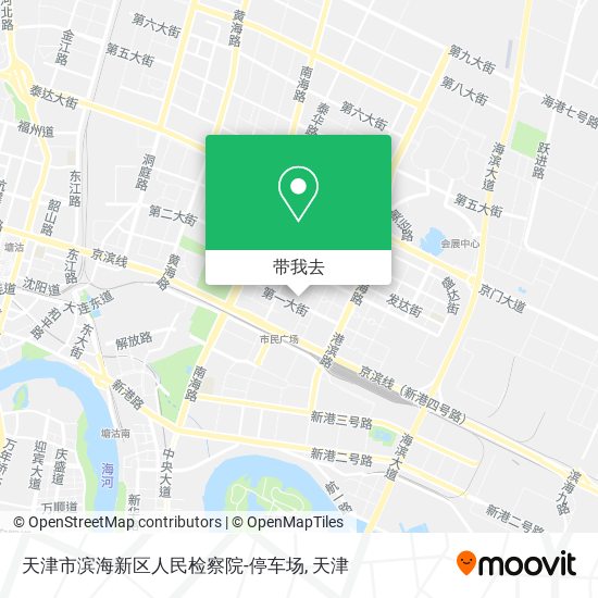 天津市滨海新区人民检察院-停车场地图