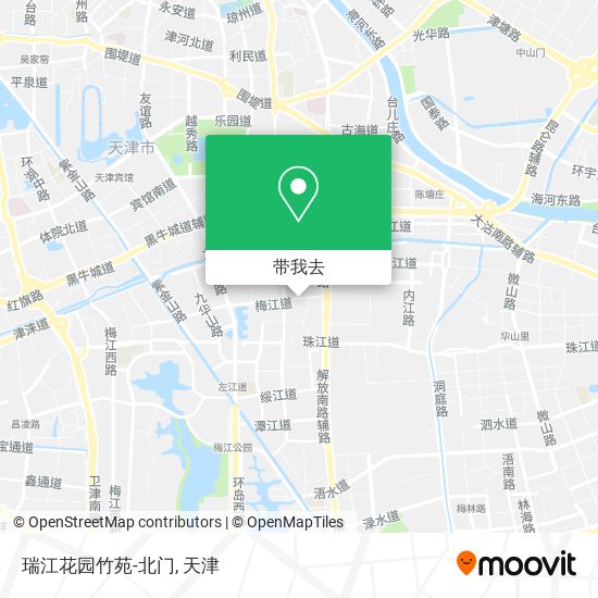 瑞江花园竹苑-北门地图